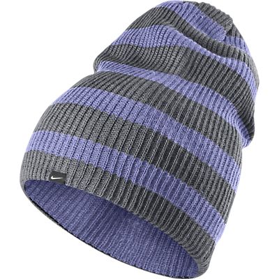 Шапка спортивная Nike 507592-021  SLOUCHY STRIPE BEANIE  